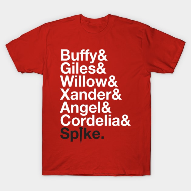 BUFFY THE VAMPIRE SLAYER SCOOBIE GANG AMPERSAND T-Shirt by YellowDogTees